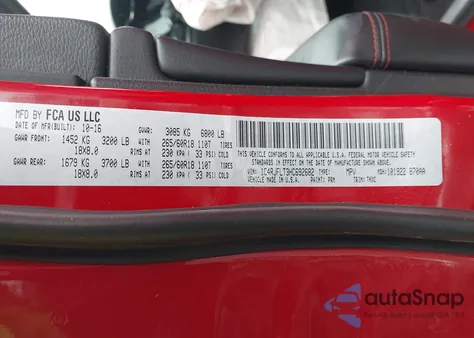 2017 Jeep Grand Cherokee Trailhawk 4X4 z USA, uszkodzony, nr VIN 1C4RJFLT3HC692682